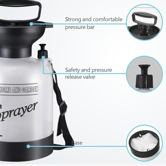 Portable Camping Shower 8L Portable Shower with 10 Modes Sprayer Head and 9.84ft Hose for Garden Picnic Hiking Beach Car Cleaning.