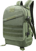Military Tactical Backpack for Men and Women 3D Assault Pack Bag Rucksack with Molle System Hiking Pack (Military Green)