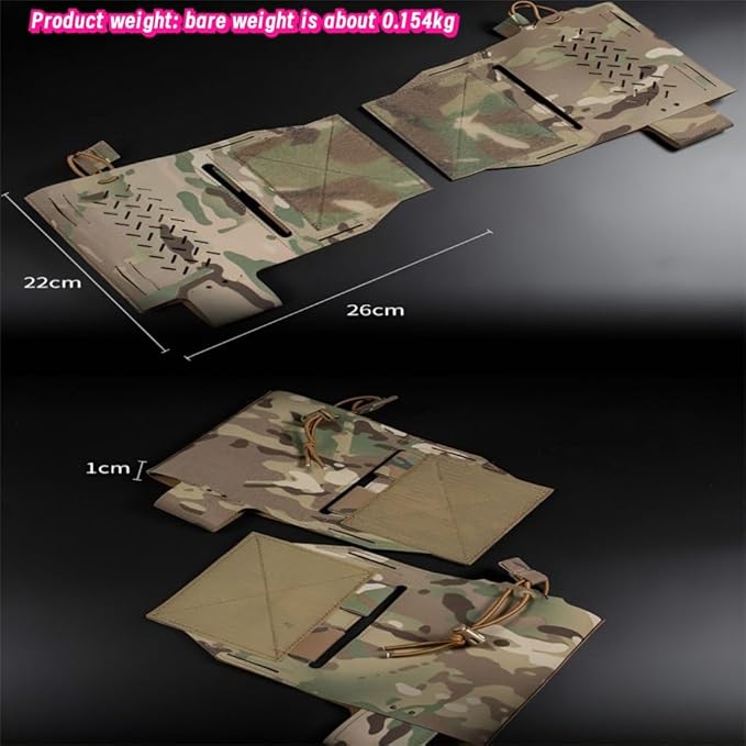 2PCS Tactical Side Packs Nylon Gear Expansion Accessories With Quick-Release &amp Breathable Slots For Team Activities/Tactical Games
