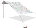 Beach Canopy with Windproof Ropes &amp Sandbags Beach Tent Sun Shade Sun Shelter for Camping Trips Fishing Backyard Fun or Picnics Cactus