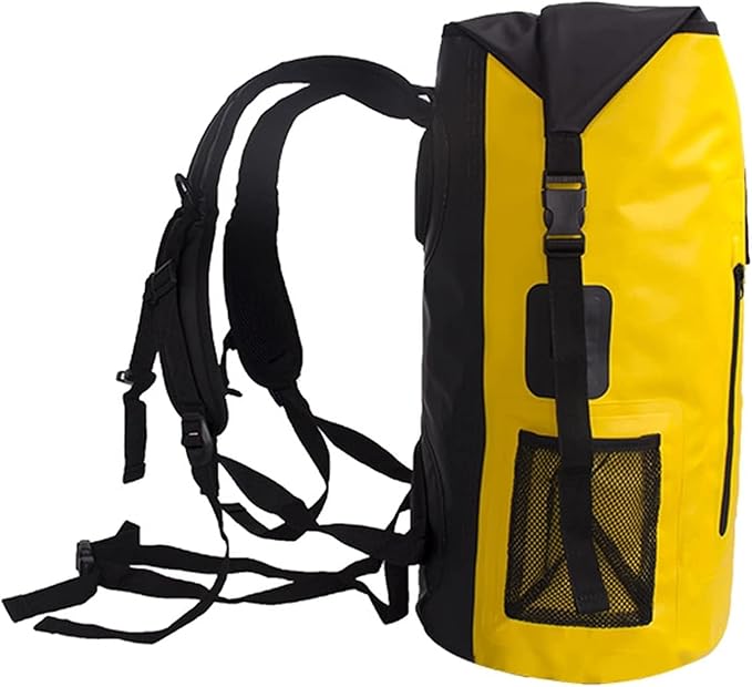 Waterproof Dry Bags Lightweight Floating Back Pack Drybag Outdoors Waterproof Dry Bag for Kayaking Boating Scuba Diving (Color : Yellow)
