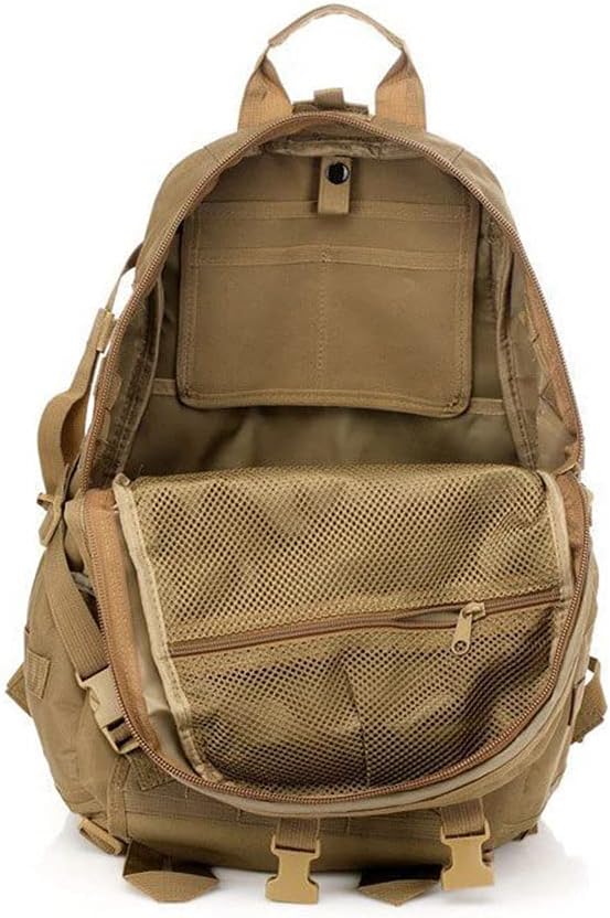 Outdoor Sports Pack Hiking Bag Tactical Rucksack Camo Knapsack Combat Camouflage Tactical Molle 40L Backpack - DW