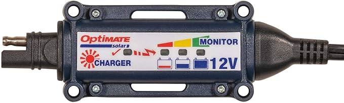 OptiMATE SOLAR + 80W Solar Panel TM-523-8 Solar Pulse Charger Tester &amp Maintainer for 12V batteries with 80W solar panel