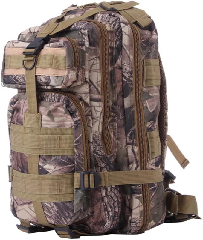 Small Military Backpack Camouflage Hiking Bag Multi-Compartment for Outdoor Adventures Men Combat Travel Bag