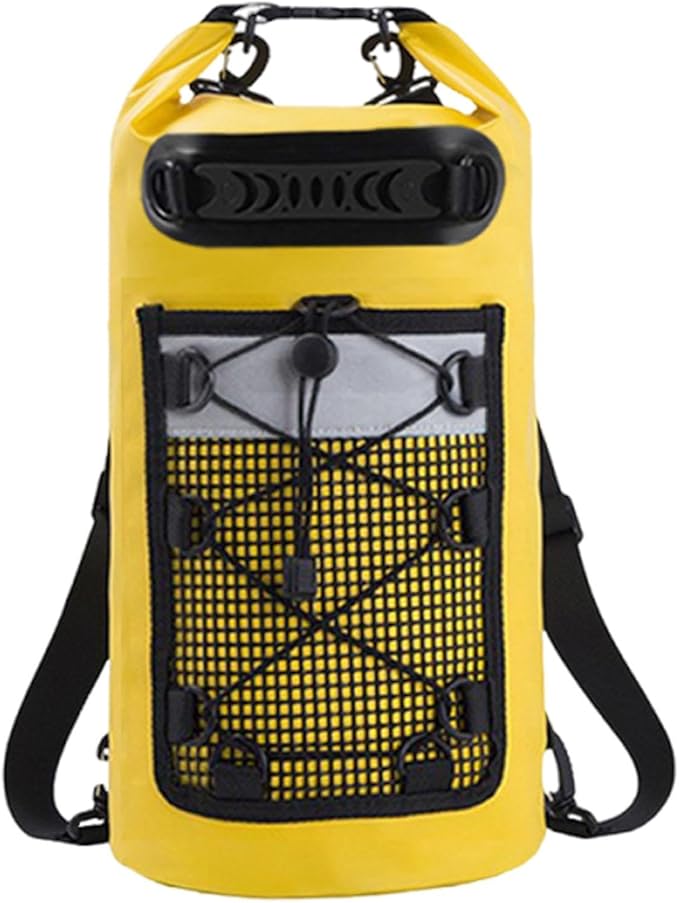 Dry Bag Storage Bag Keeps Gear Dry 10L Lightweight Comfortable with Handle for Camping Men/Women Boating Hiking Rafting Yellow