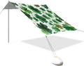 St Patrick's Day Clovers Green Beach Tent Sun Shelter Set UPF50+ UV Protection 10.5 x 9.19 FT Camping Shade Canopy with Sandbags Sand Anchors Carrying Bag and Others