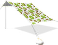 xigua Kiwifruit Beach Tent Sun Shelter with Carrying Bag - Silver Coated Oxford Fabric Beach Canopy for Beach Camping Fishing - Includes Windproof Ropes Sandbags &amp Stakes