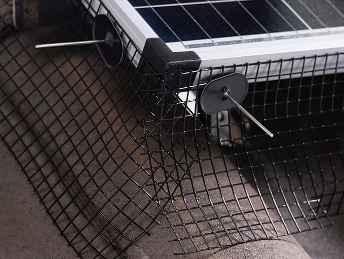 Rotak Solar Panel Bird/Critter Guard Fastener Clips - Used to Secure Bird proofing Wire-mesh onto Solar Panels - Removable Without Damage (Package of 60)