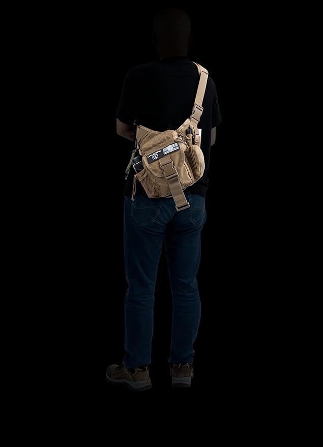 Tactical Sling Bag EDC Crossbody Pack Single Shoulder Backpack Messenger Bag for Outdoor &amp Urban Use 5L