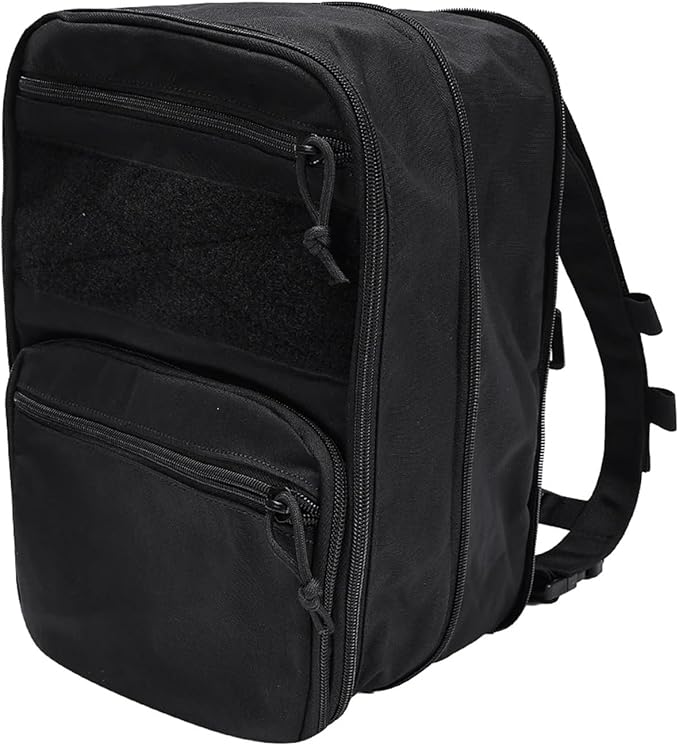 Genérico Compatible For 500D Tactical Flatpack D3 Backpack Hydration Carrier Expansible Pouch Multipurpose(BK)