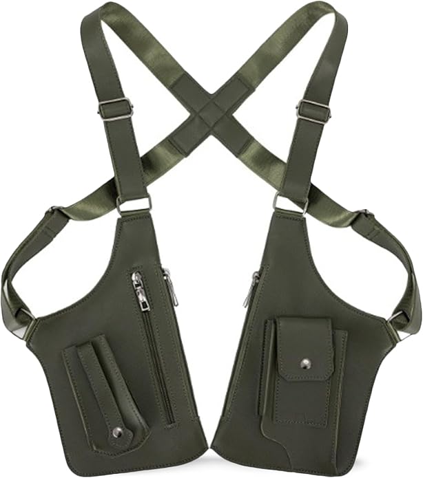 FANDARE Anti-Theft Underarm Chest Bag Double Shoulder Armpit Holster Tactical Sling Ba
