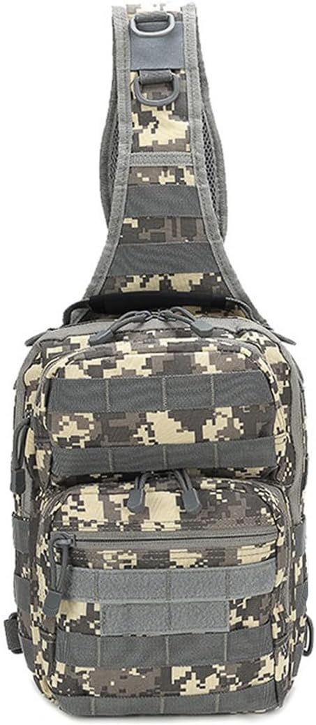 Outdoor Tactical Sling Bag Pack Military Sport Shoulder Sling Backpack EDC Molle Assault Bag for Every Day Carry (ACU)