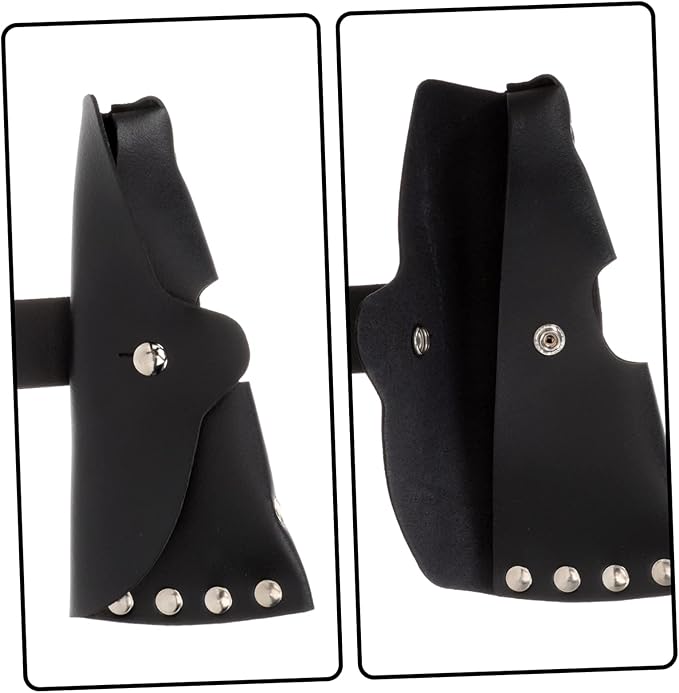 Kisangel 3pcs Leather Protective Cover for Hatchet Sleeve Sheath Handmade for Outdoor Enthusiasts