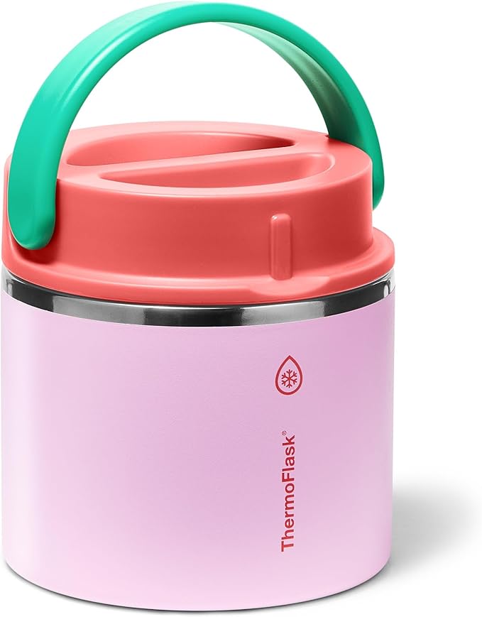 ThermoFlask 20 oz Double Wall Insulated Food Jar Spring Blossom
