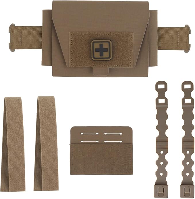 Tactical IFAK Pouch Molle First Aid Belt Bag with Quick-Release Mount Durable Nylon Medical Utility Pack for Outdoor Training