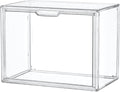 Clear Acrylic Display Case Stackable Plastic Storage Bins with Magnetic Attraction Lid Showcase for Cosmetic Large Figures Collectibles X-Large