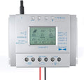 80A Solar Charge Controller 80 amp Solar Panel Regulator with Load Timer 12V 24V Auto with LCD Display USB 5V 1500mA and Usd for Control Landscape Lights and Water Features