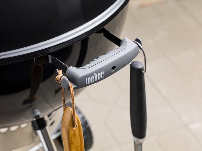 Weber Original Kettle Premium Charcoal Grill 22-Inch Green – Outdoor BBQ Grill with Built‑In Thermometer Heat Control Dampers &amp One‑Touch™ Cleaning System