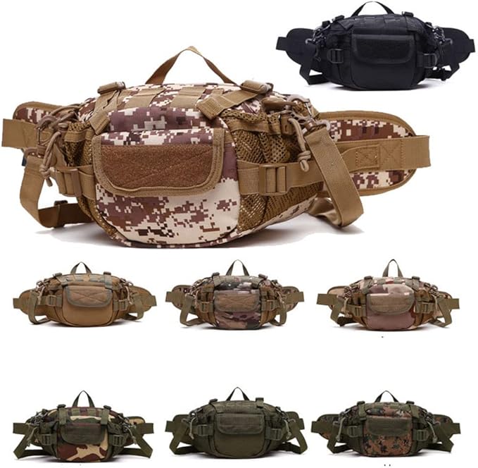 Outdoor Sports Hiking Versipack Running Waistpack Tactical Camouflage Molle Waist Bag Fanny Pack