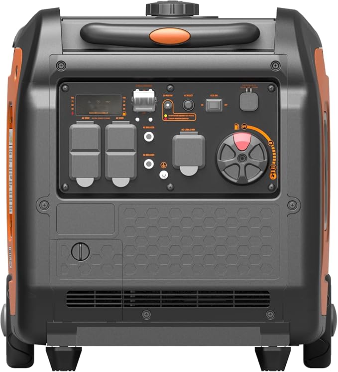 GENMAX GeneratorEPA Compliant Eco-Mode Feature Ultra Lightweight for Backup Home Use &amp Camping