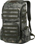 LINGYUE Tactical Backpack Bagpack Waterproof Large Capacity Outdoor Hiking Breathable Padded 14 Laptop Compartment For Camping Travel Trekking(A)