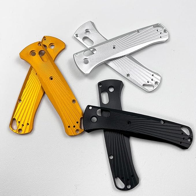 1 Pair Non-Slip Scales Fits for Bugout 535 CNC Aluminum Alloy Handle Replacement