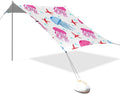 Beach Canopy with Windproof Ropes &amp Sandbags Beach Tent Sun Shade Sun Shelter for Camping Trips Fishing Backyard Fun or Picnics Jellyfish