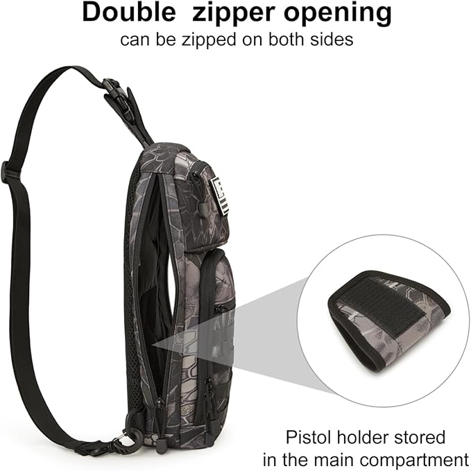 G4Free Tactical Sling Bag Backpack and 10L Tactical EDC Sling Bag Backpack
