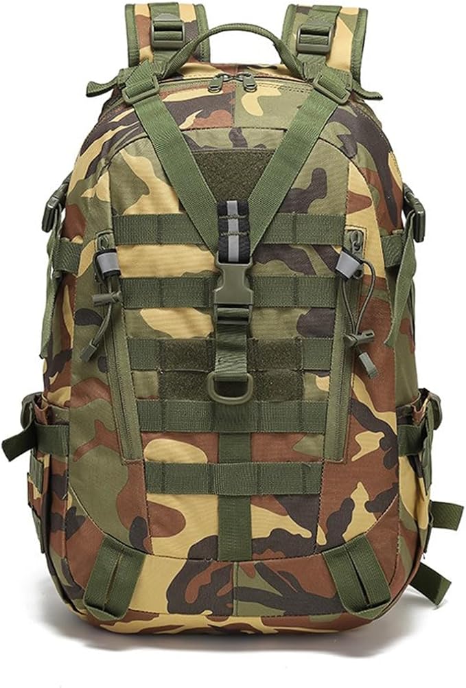 Military Tactical Backpack Large Military Pack Army 3 Day Assault Pack Molle Bag Rucksack Assault Bag (Jungle Camouflage)