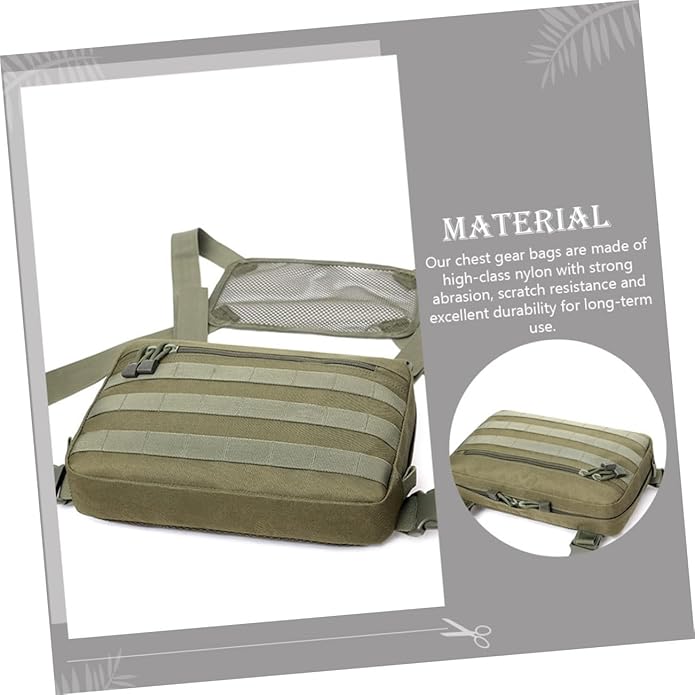 Holibanna Chest Bag Pocket Organizer Pouch Men Chest Bag Camping Pouch Mens Chest Bag Waist Wallet for Travel Belt