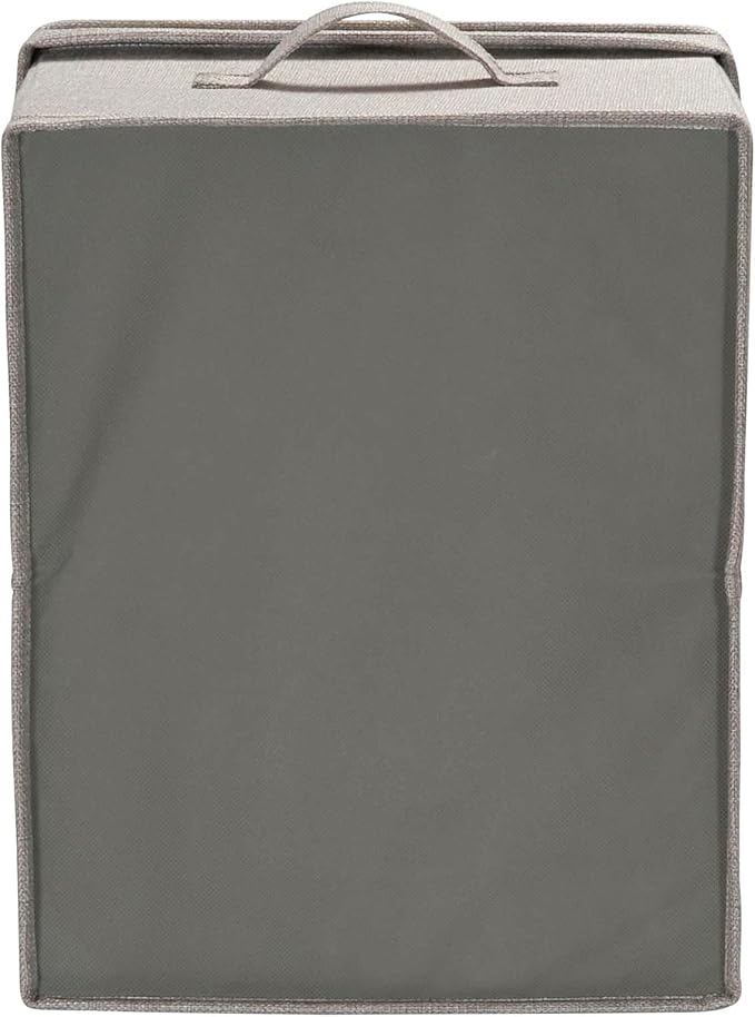 Household Essentials Large Fabric Storage Bins 2 Pack Gray