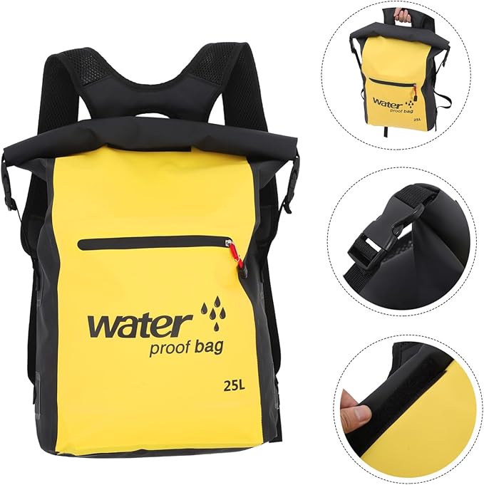 VANZACK Professional Waterproof Design 25l Dry Bag Backpack Beach Bag Tote Pvc Material for Outdoor Activities