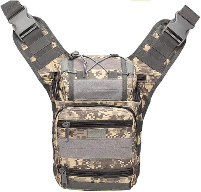 Outdoor Sports Hiking Sling Bag Shoulder Gear Pack Chest Range Bag Molle Camouflage Tactical Versipack