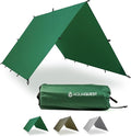 AquaQuest Guide Tarp – Ultralight Waterproof (5000 mm) Seam-Taped 40D Ripstop Rain Fly for Backpacking Stealth Camping &amp Thru-Hiking