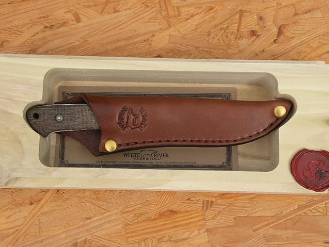 White River Small Game Natural Burlap Micarta Handle