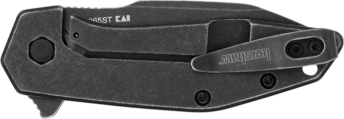 Kershaw Blur S30V Pocket Knife 3.4 Inch CPM S30V Stainless Steel Recurve Plain Edge Blade EDC with Assisted Opening USA Made Reversible Pocketclip Everyday Carry Pocket Knife for Men and Women
