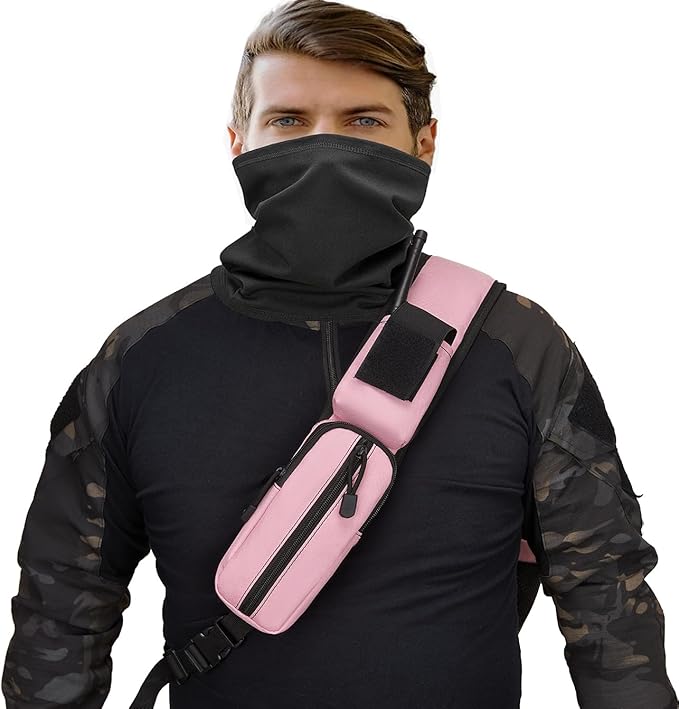 ATBP Tactical Crossbody Bag Holster Shoulder Backpack 6 Elastic Slots Water Bottle Holder Carrier Accessories Pouch 15L