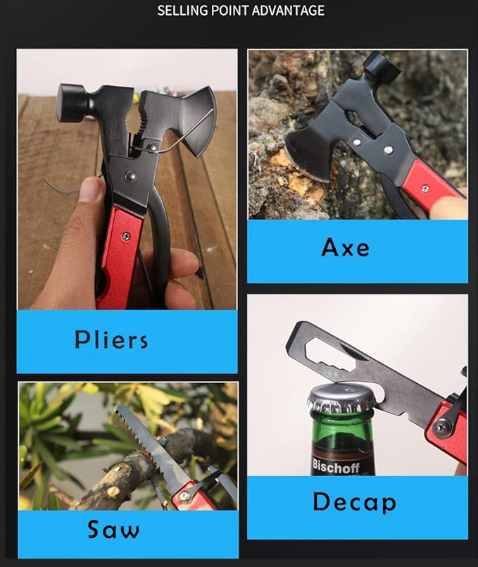 Multi-Purpose Pocket Knife Pliers Kit Durable Stainless Steel Multi-Plier Multi-Tool for Survival Camping Hunting