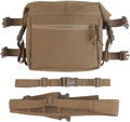 Tactical Expansion Pack Chest BagLarge Capacity MOLLE Admin Pouch Utility Chest Pouch for Placard Split Chest Rig