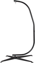 Solid Steel Deluxe Outdoor C Hammock Frame Hanging Swing Chair Stand Arc Style Rust Resistant Finish #499