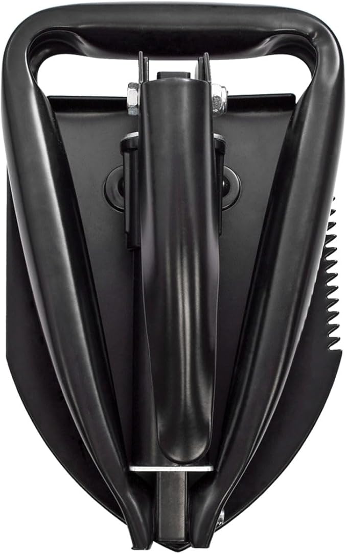 SOG 18-Tool PowerPint Mini Compact Stainless Steel Multi-Tool &amp 18.25 Folding Survival Shovel with Saw Edge and Carry Case