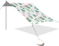 Beach Canopy with Windproof Ropes &amp Sandbags Beach Tent Sun Shade Sun Shelter for Camping Trips Fishing Backyard Fun or Picnics Cactus