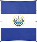 El Salvador Flag Beach Cabana UPF50+ Protection Water-Resistant Shade Sun Shelter with Sturdy Poles Sandbags and Shovel for Family Trips Picnics &amp Camping