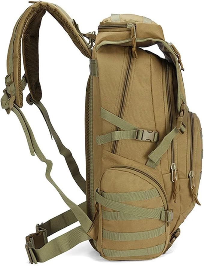 Tactical Backpack Survival Bag HuntingCompatible For Men Outdoor Travel Hiking Rucksack Camping Trekking(Green)