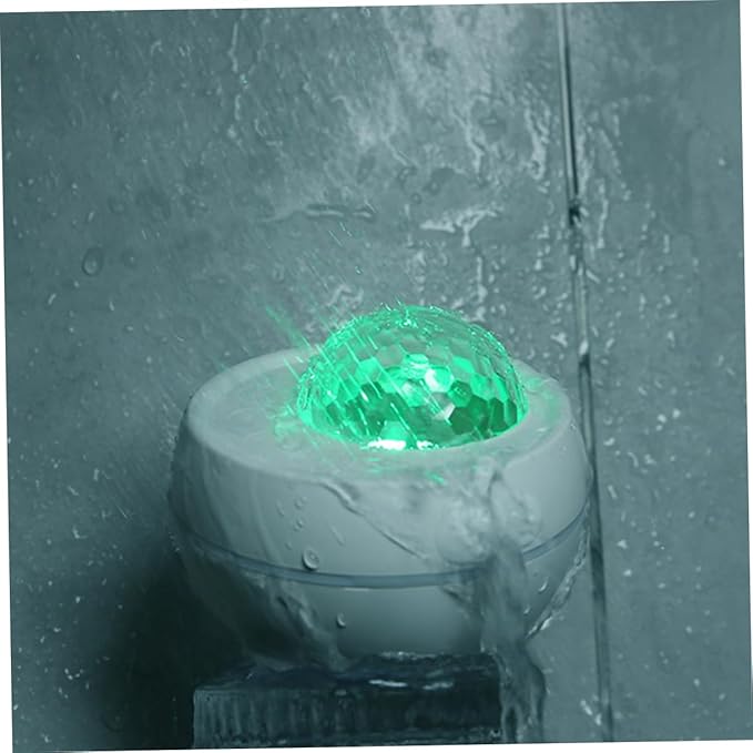 Happyyami Shower with Night Light Projector Multipurpose Portable for Bathroom Camping and Outdoor Use