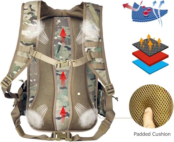 Tactical Pro Supply - Attack 900D Oxford Backpack for Hiking Camping Running Cycling and Biking Made from Premium Quality and Water-resistant backpack - Khaki