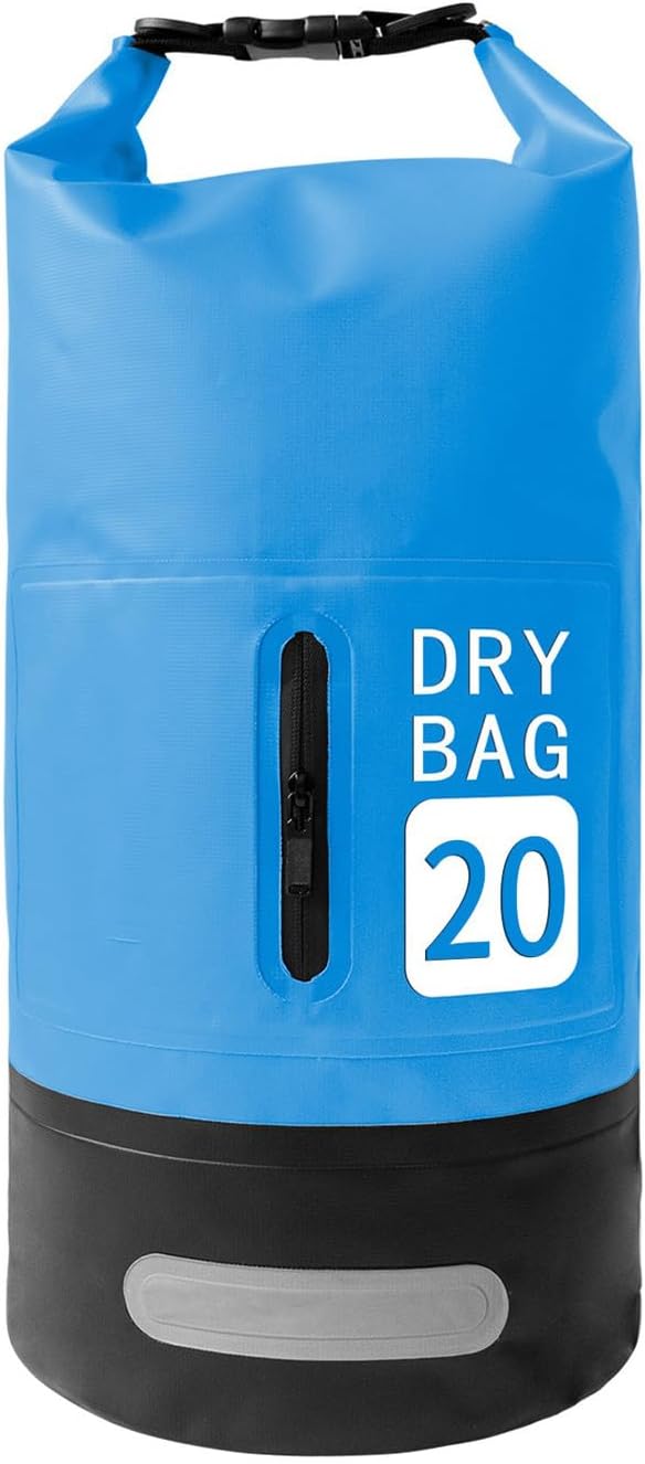 20L Dry Bag with Adjustable Shoulder Strap Water Proof Bag Dry Packs Water Proof Pack Sacks for Swimming Rafting Diving