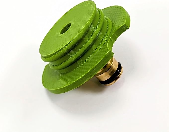 3D Cabin Camper Motorhome Water Tank Filler Cap Hose Connector : Fits Continental Screw Type : White Adapter Green