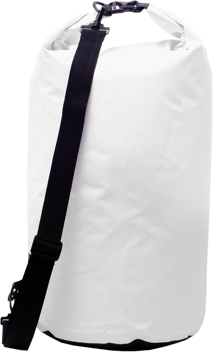 geckobrands Tarpaulin Dry Bag – Waterproof PVC Bag with Carabiner for Secure Storage for Boating Kayaking Camping