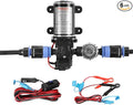 GASLAND 12V Water Pump Kit 1.6 GPM Camper Water Pressure Pump with Pressure Switch 65 PSI Self Priming Diaphragm Pump for Camper Boat Marine RV Kitchen Bathroom Gas Hot Water System